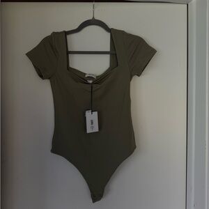 Aritzia green bodysuit